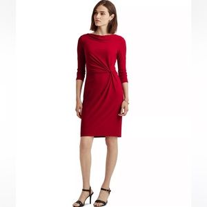 Lauren Ralph Lauren Twisted-Knot Jersey Dress